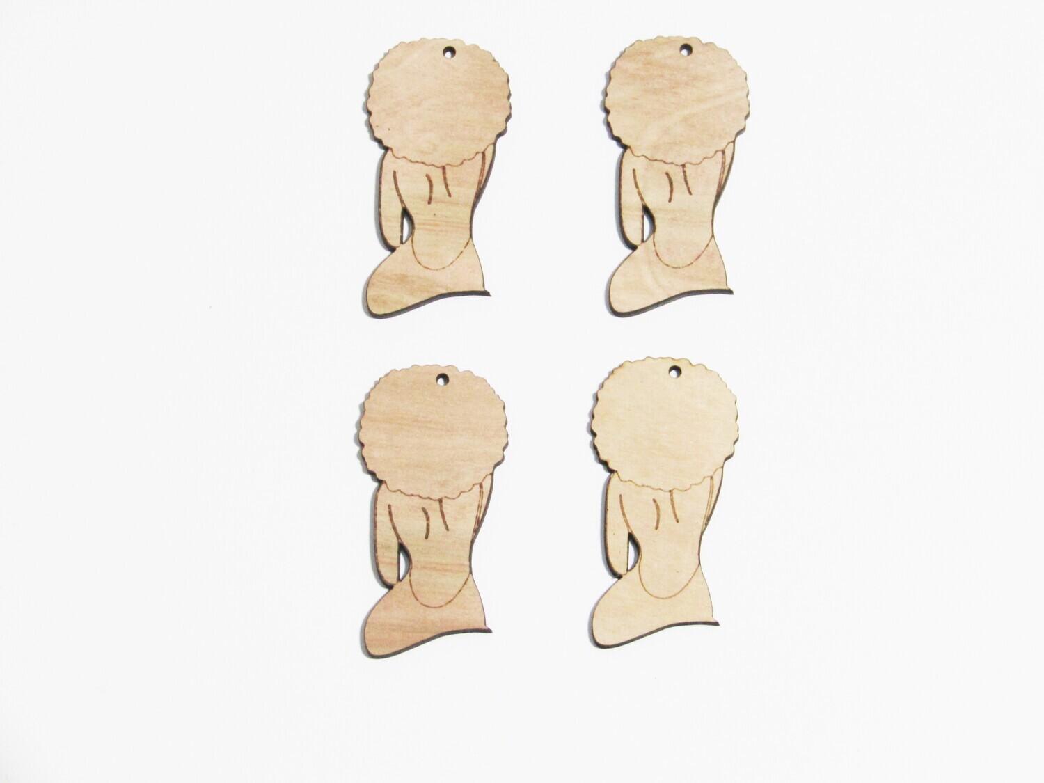 Afro Women Earring Blanks - Jennica