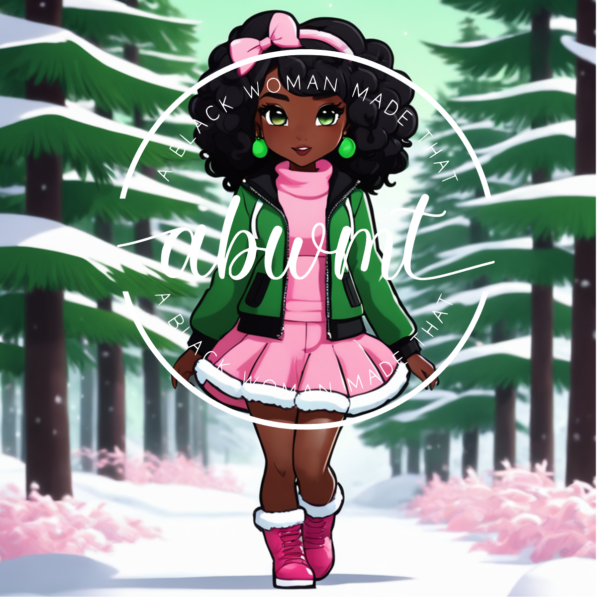 Book Dolls - Pink &amp; Green 17