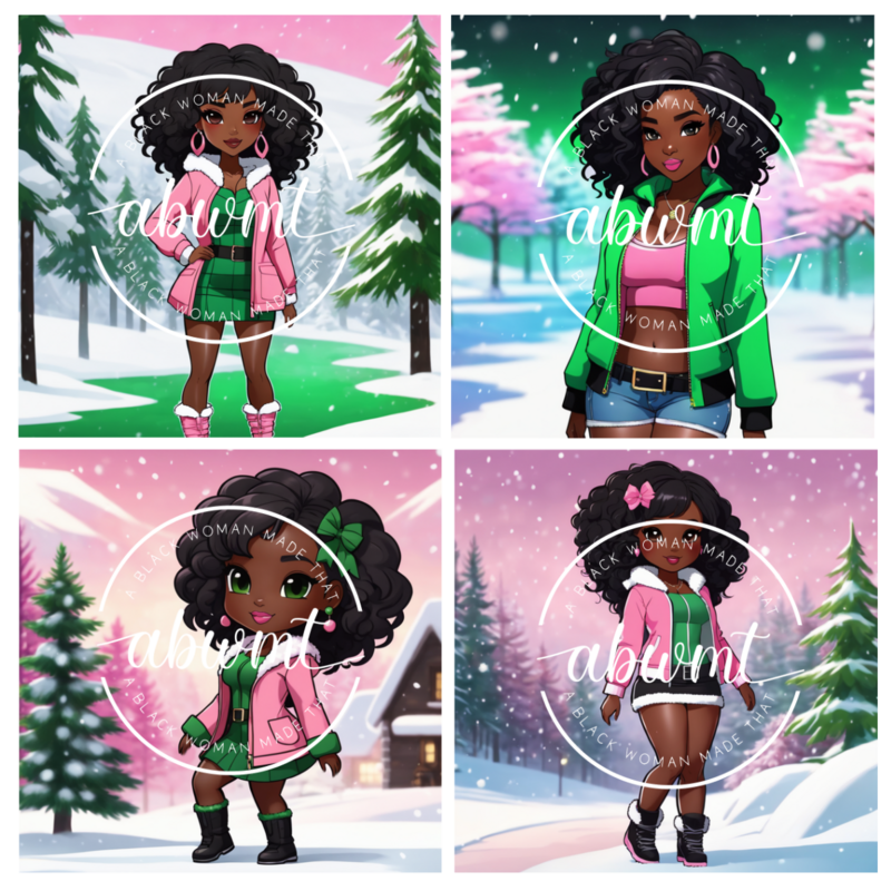 Book Dolls - Pink &amp; Green Bundle 3