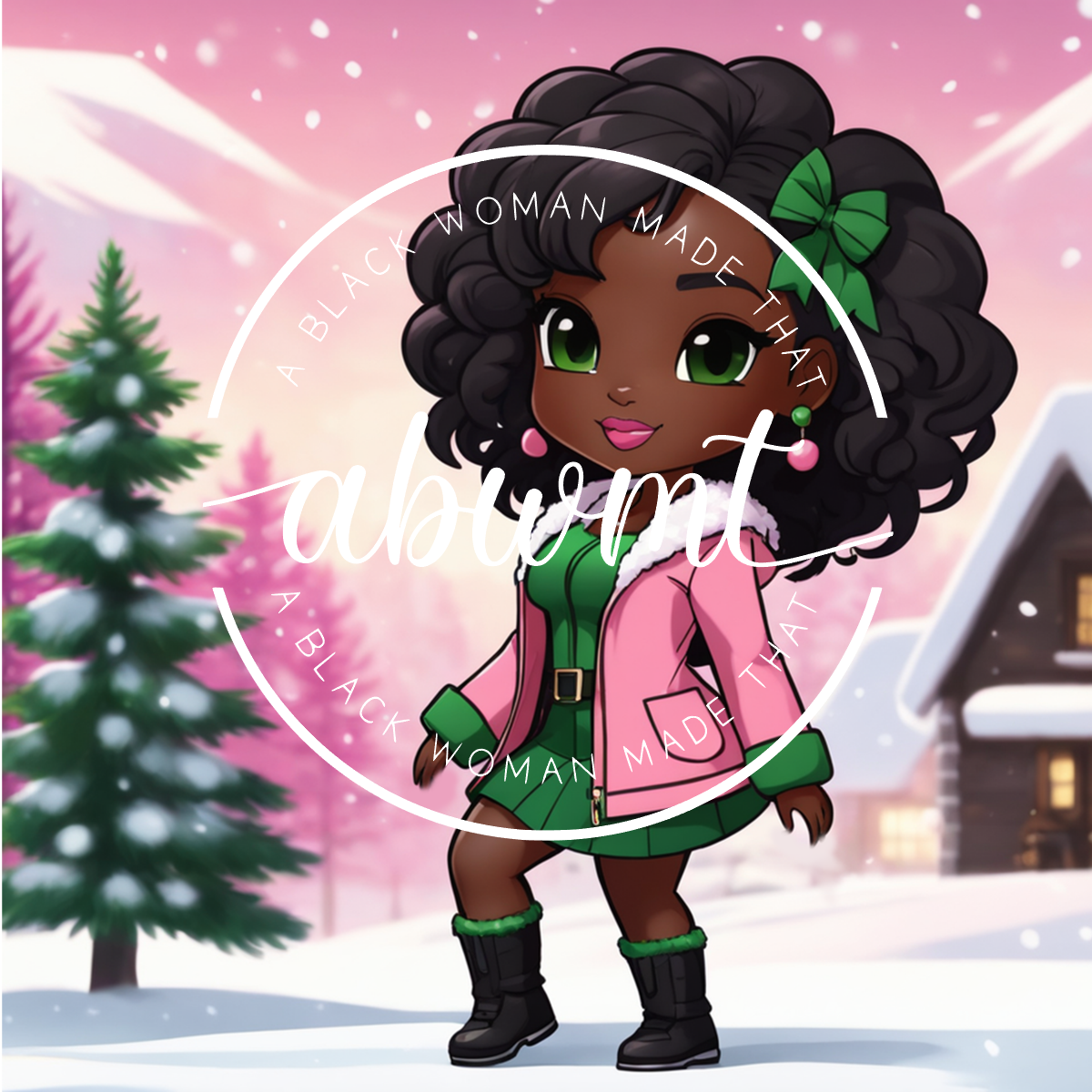 Book Dolls - Pink &amp; Green 11