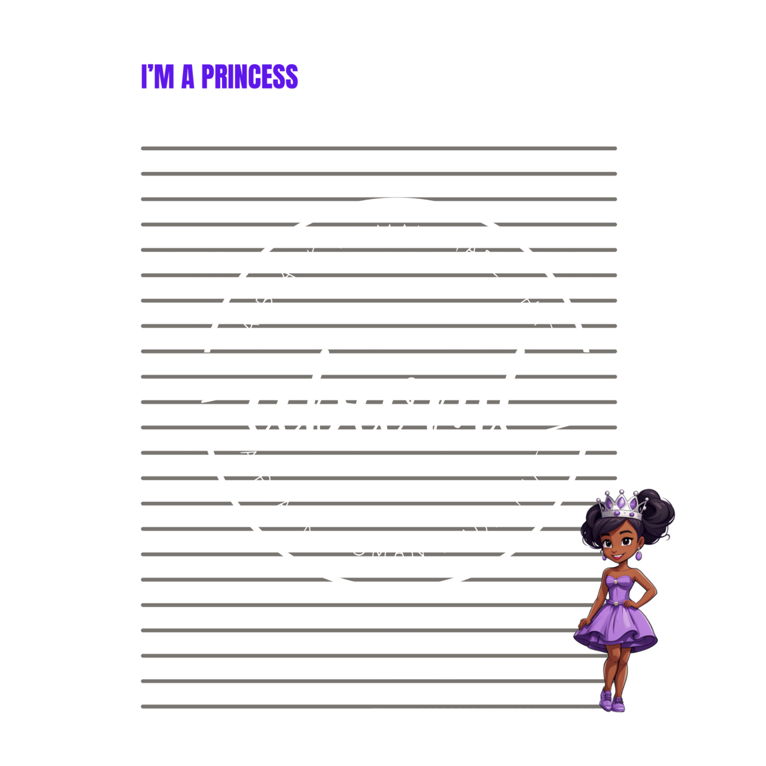 Pre-Written Manuscripts - Journal (Purple Princess)