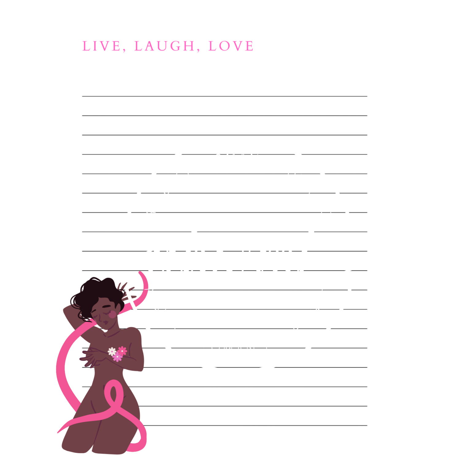 Pre-Written Manuscripts - Journal/Planner (Breast Cancer Awareness)