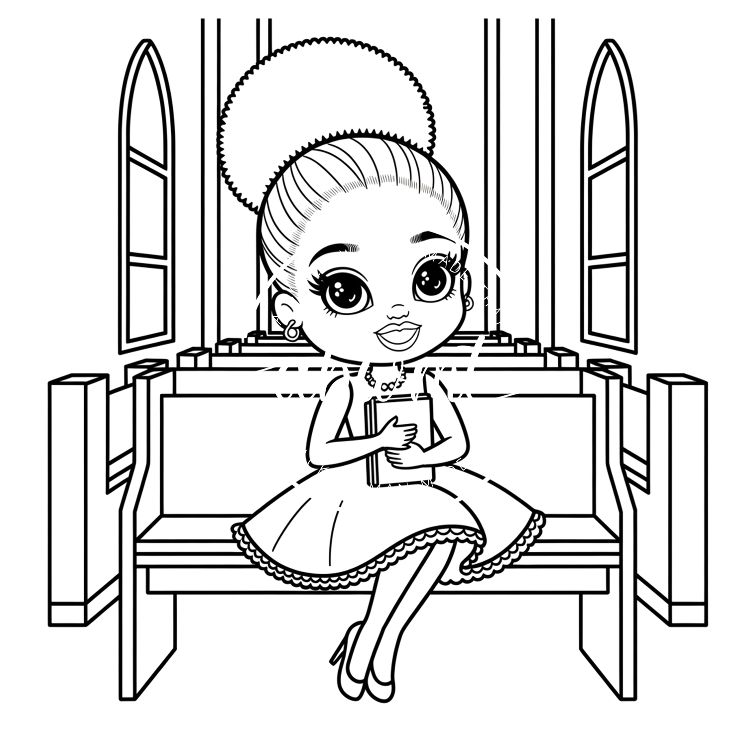 Coloring Pages - Church Sunday