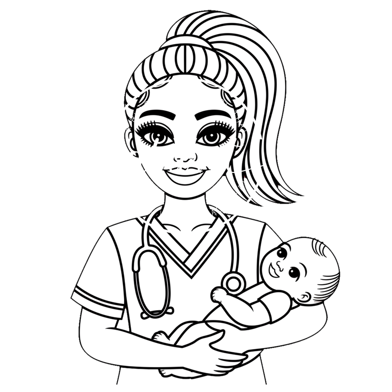 Coloring Pages - Nurses