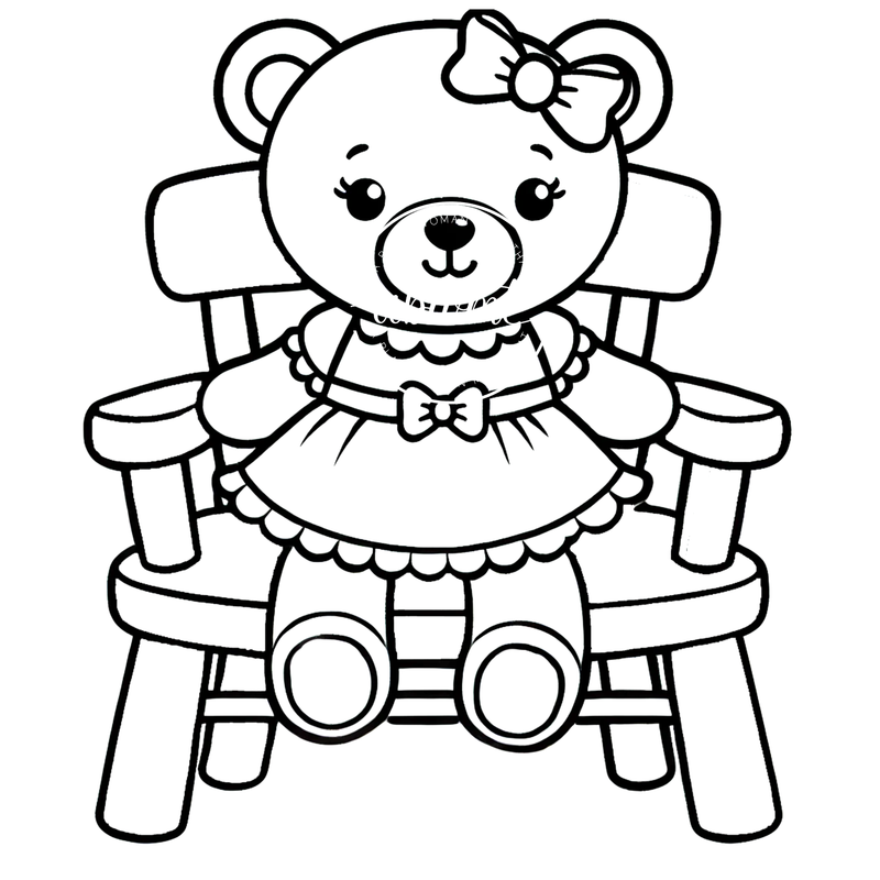 Coloring Pages -Bear 4
