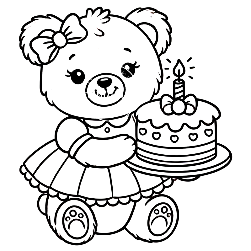 Coloring Pages -Bear 13