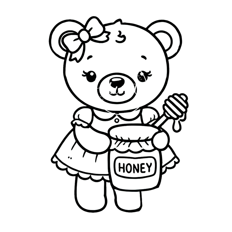 Coloring Pages -Bear 8