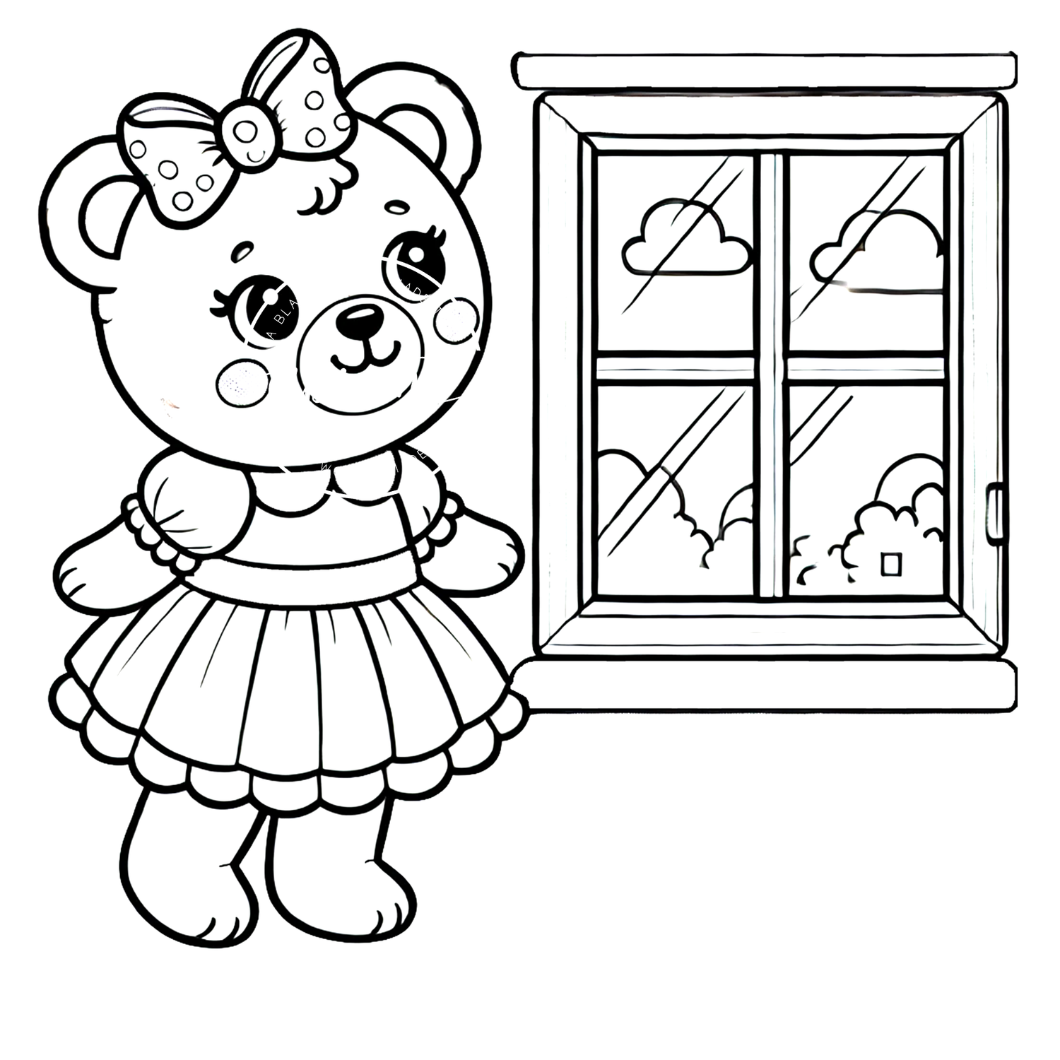 Coloring Pages -Bear 16