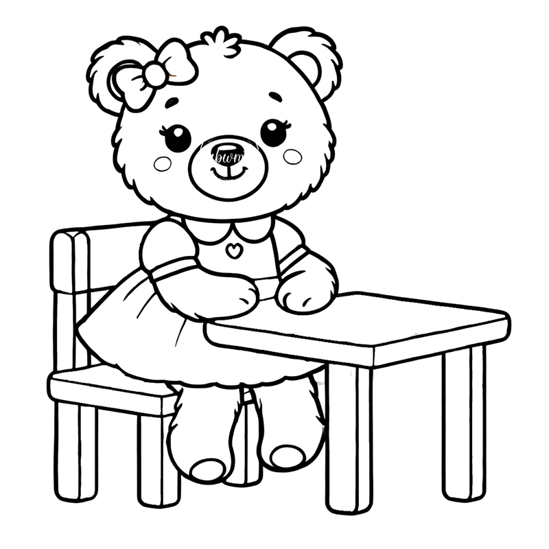 Coloring Pages -Bear 21