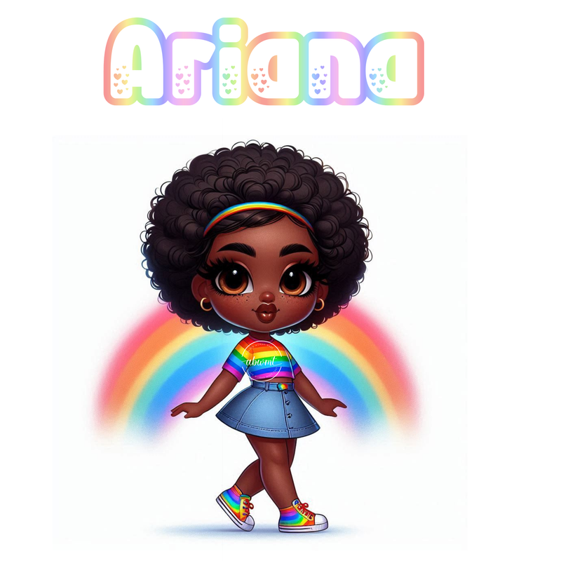 Chibi Name Poster - Ariana