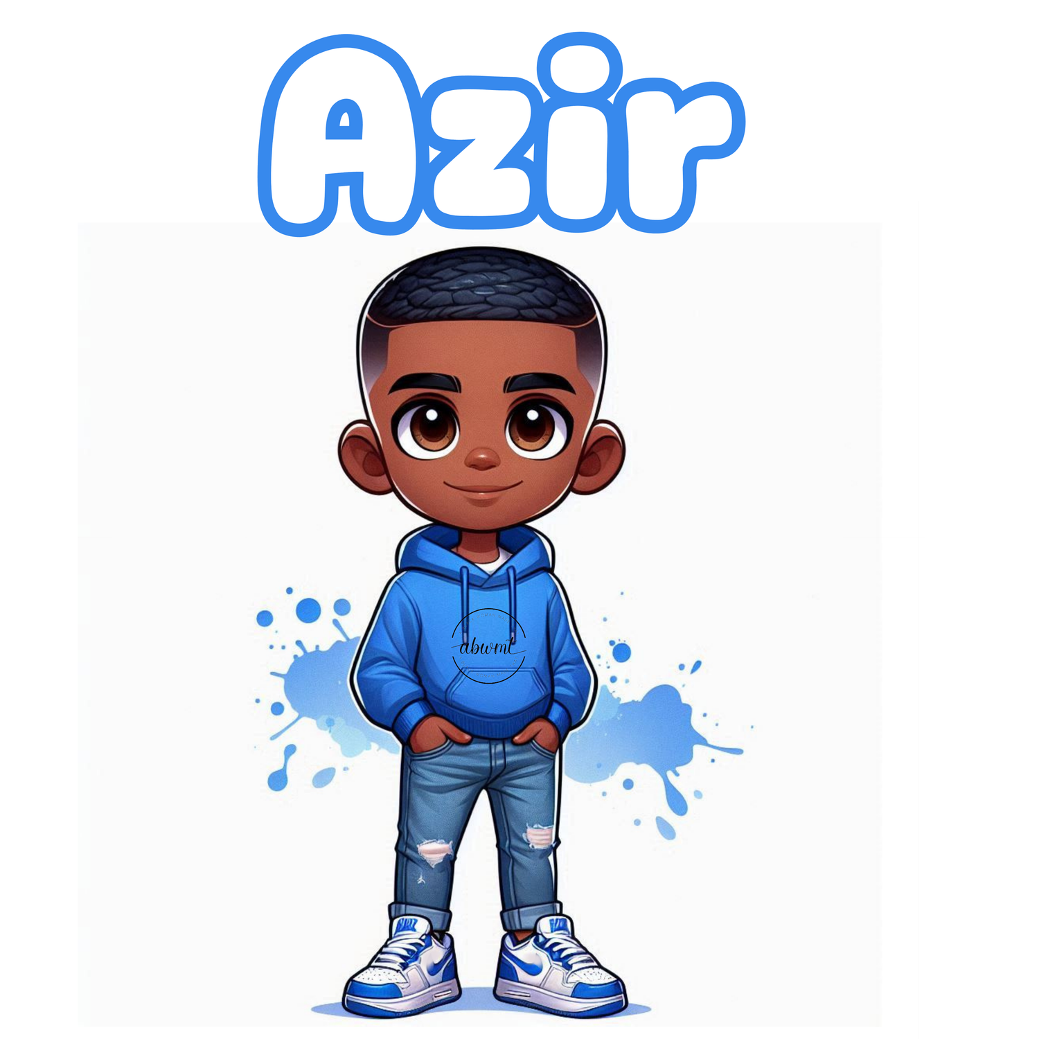 Chibi Name Poster - Azir