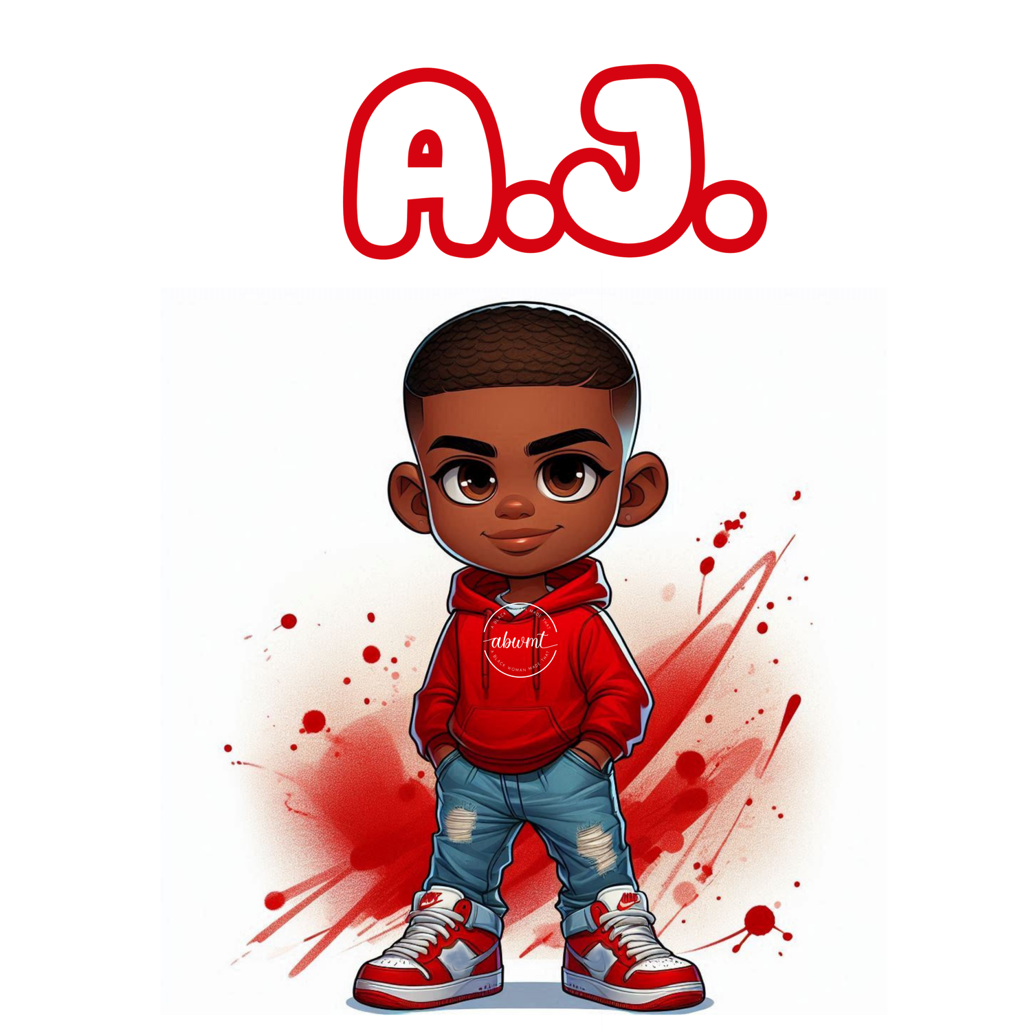 Chibi Name Poster - A.J.