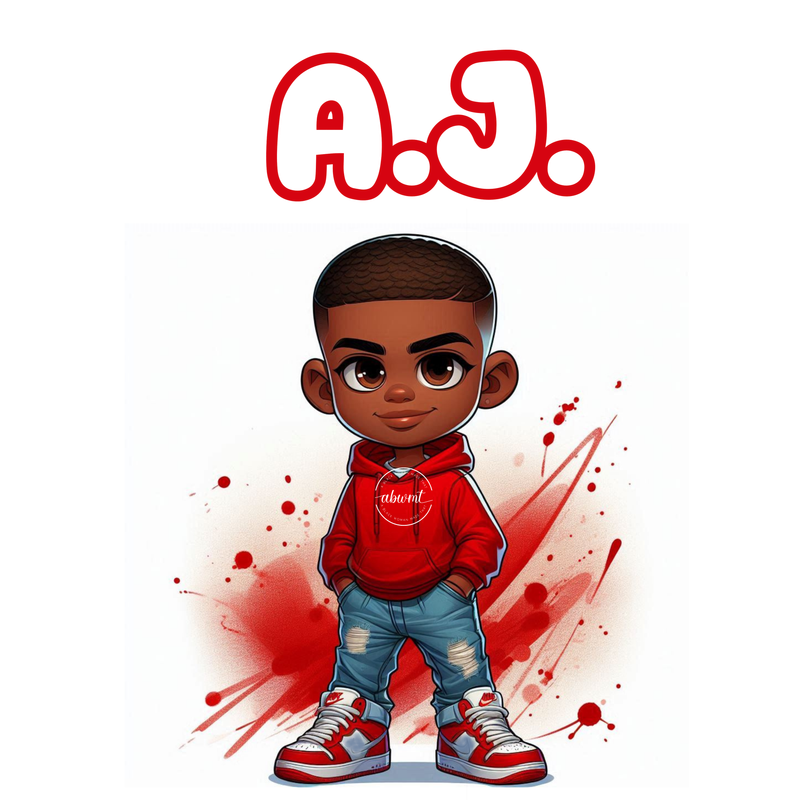 Chibi Name Poster - A.J.