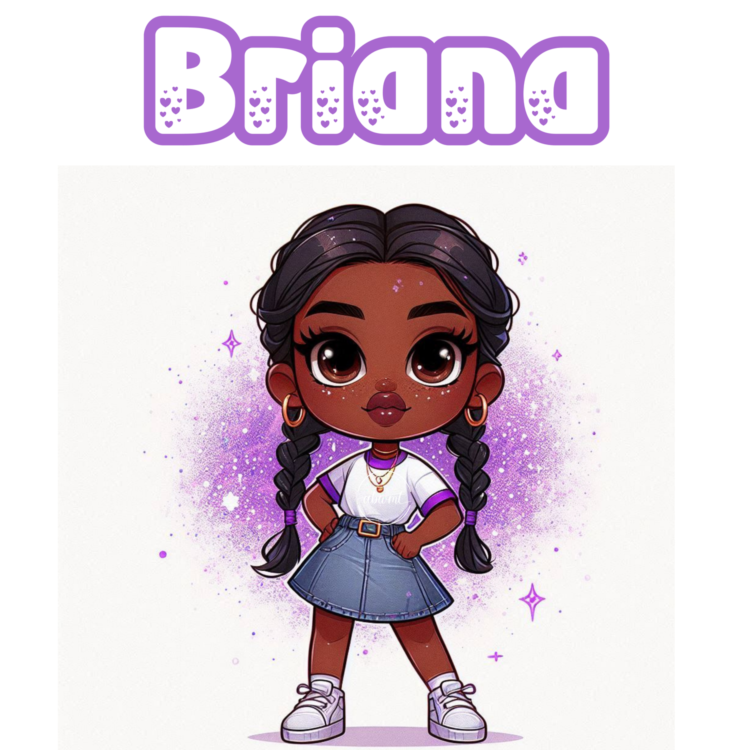 Chibi Name Poster - Briana