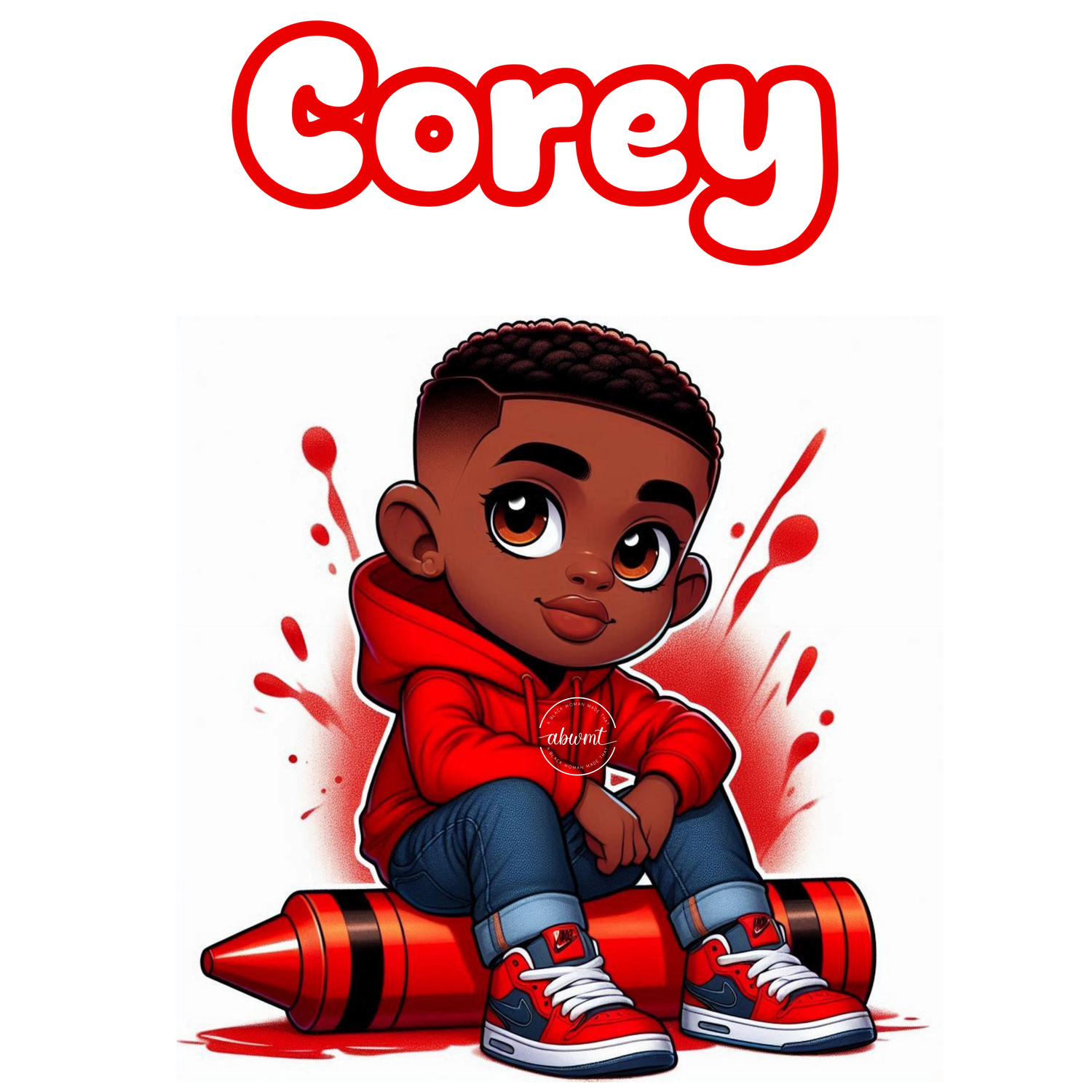 Chibi Name Poster - Corey