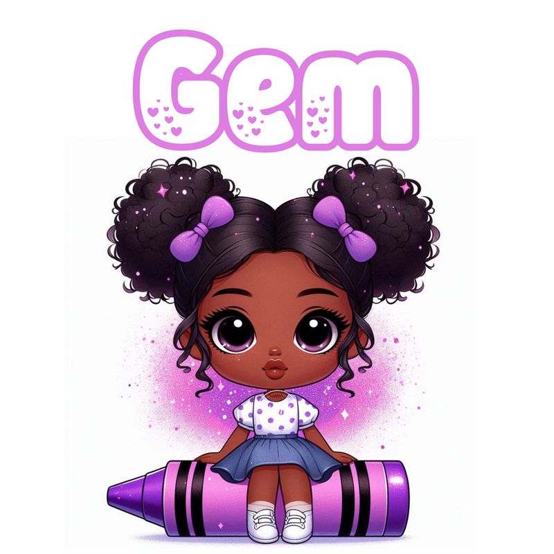 Chibi Name Poster - Gem