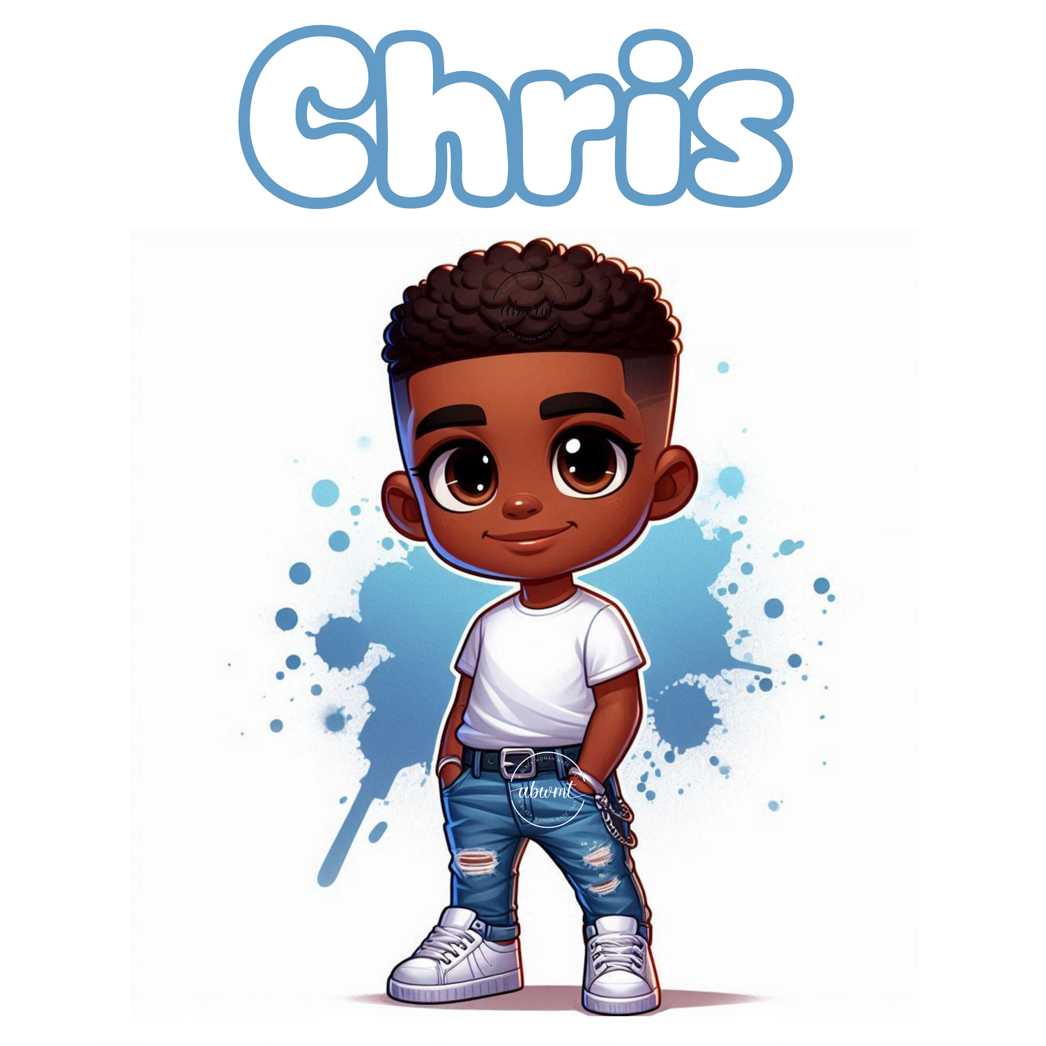Chibi Name Poster - Chris