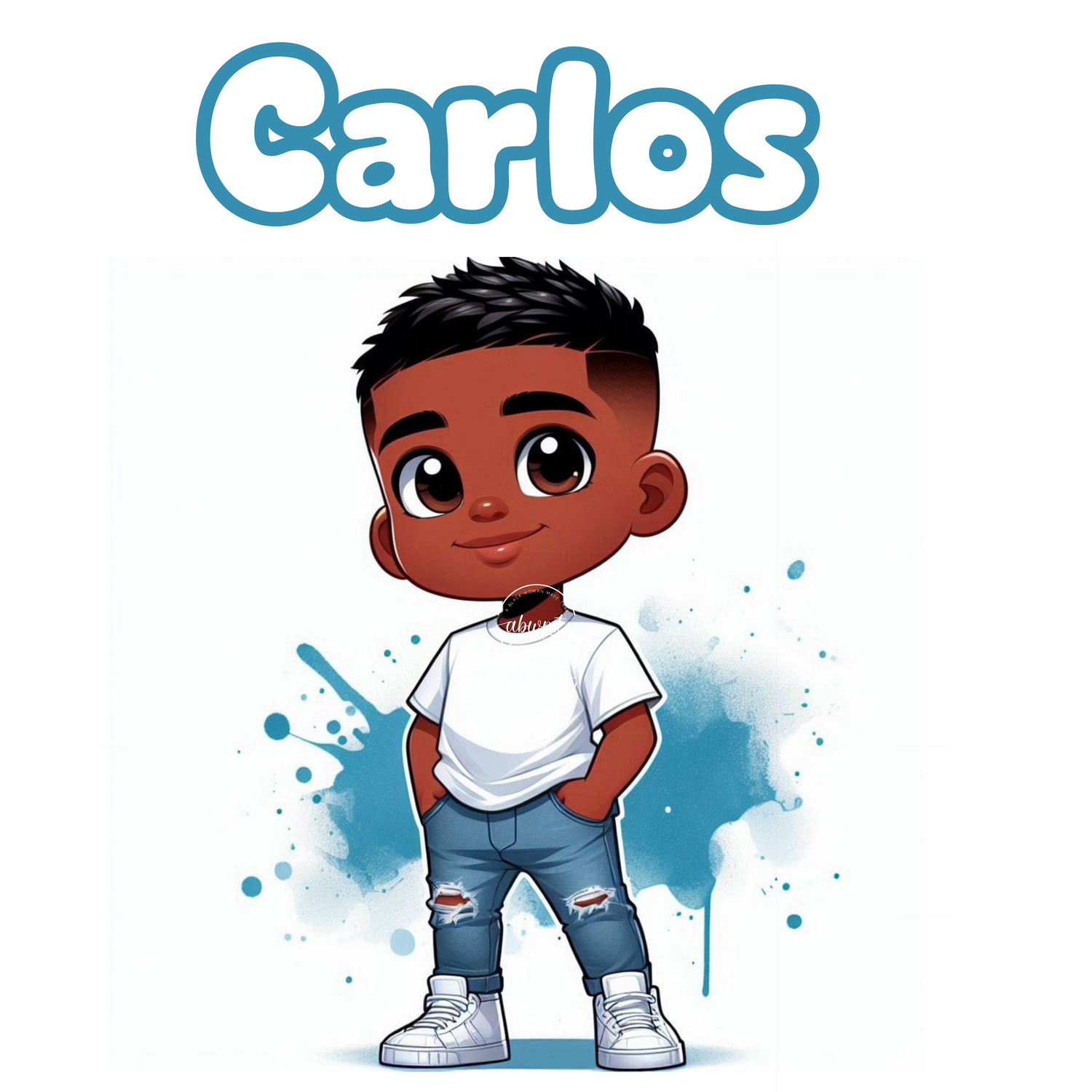 Chibi Name Poster - Carlos