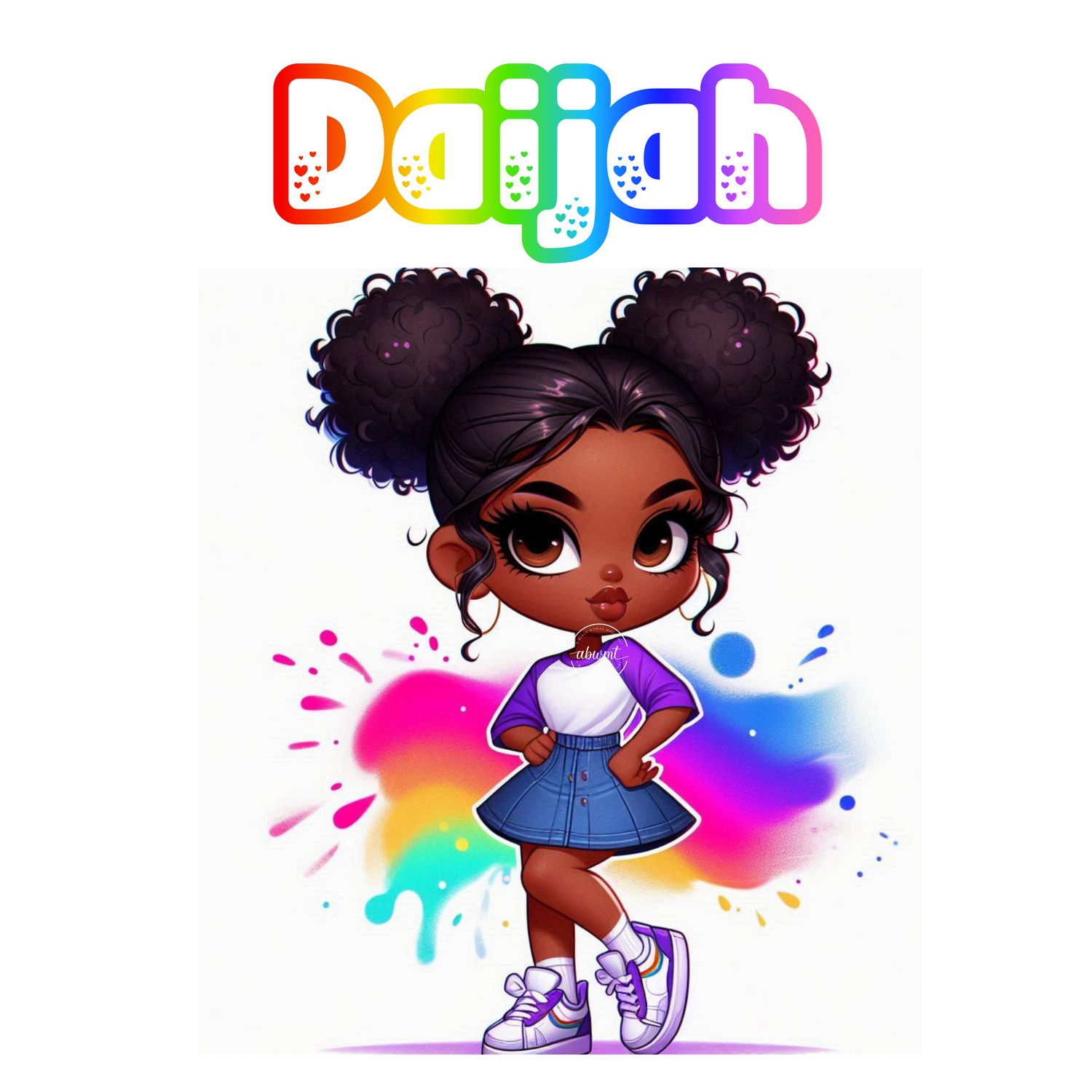 Chibi Name Poster - Daijah