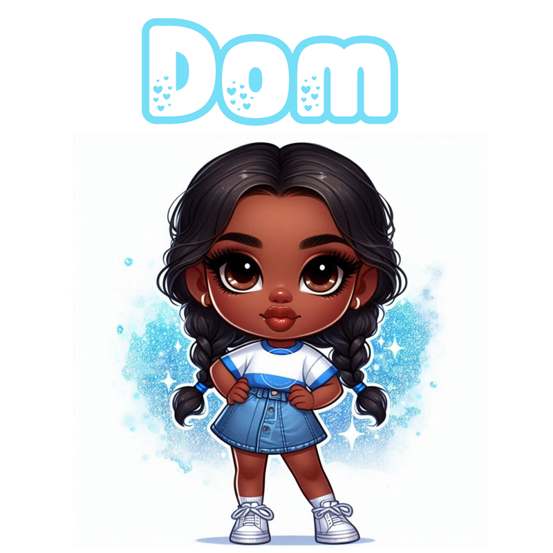 Chibi Name Poster - Dom