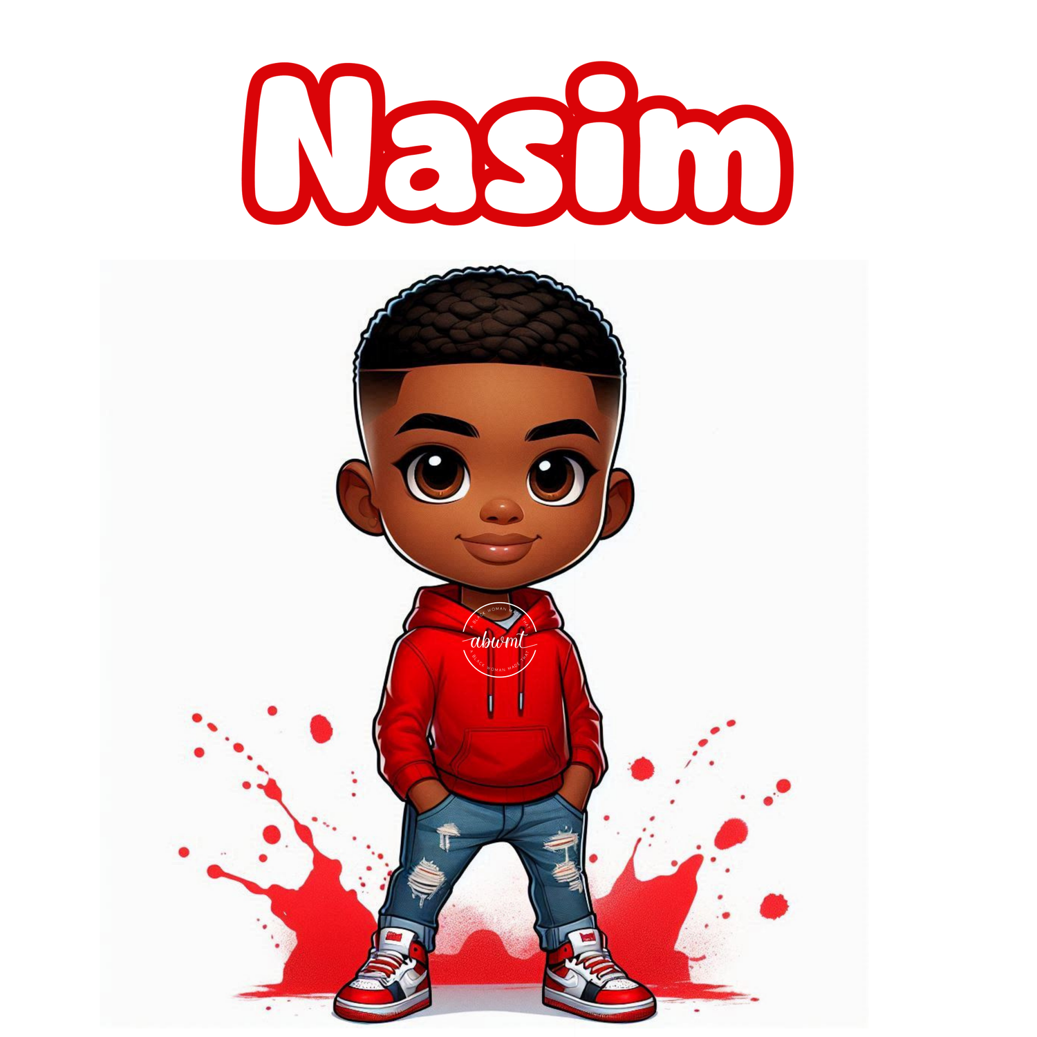 Chibi Name Poster - Nasim