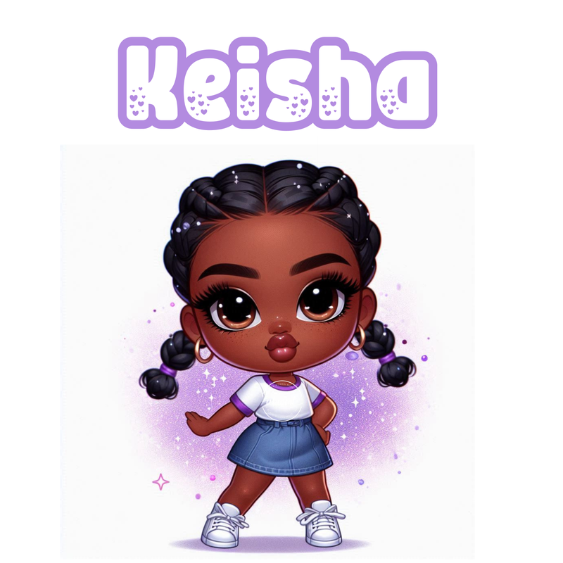 Chibi Name Poster - Keisha