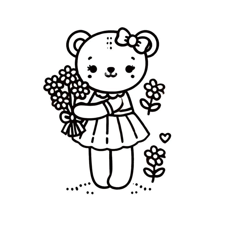 Coloring Poster A - Bear 3