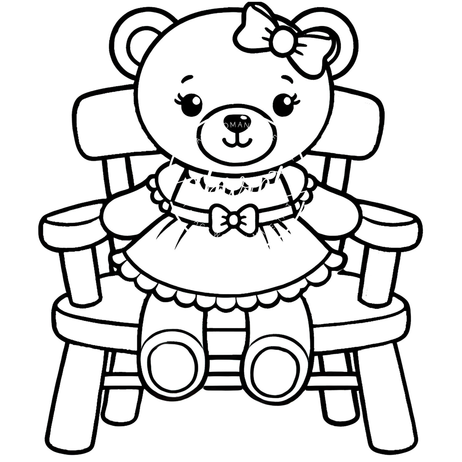 Coloring Poster A - Bear 4