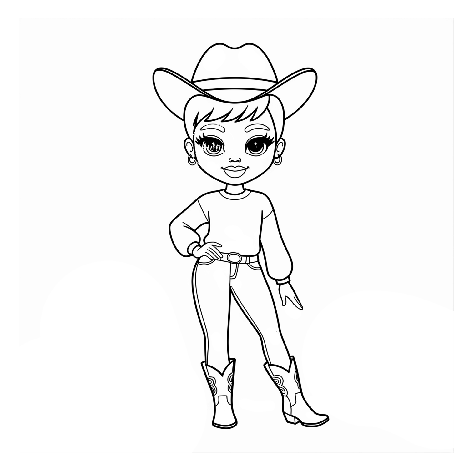 Coloring Poster A - Woman 183