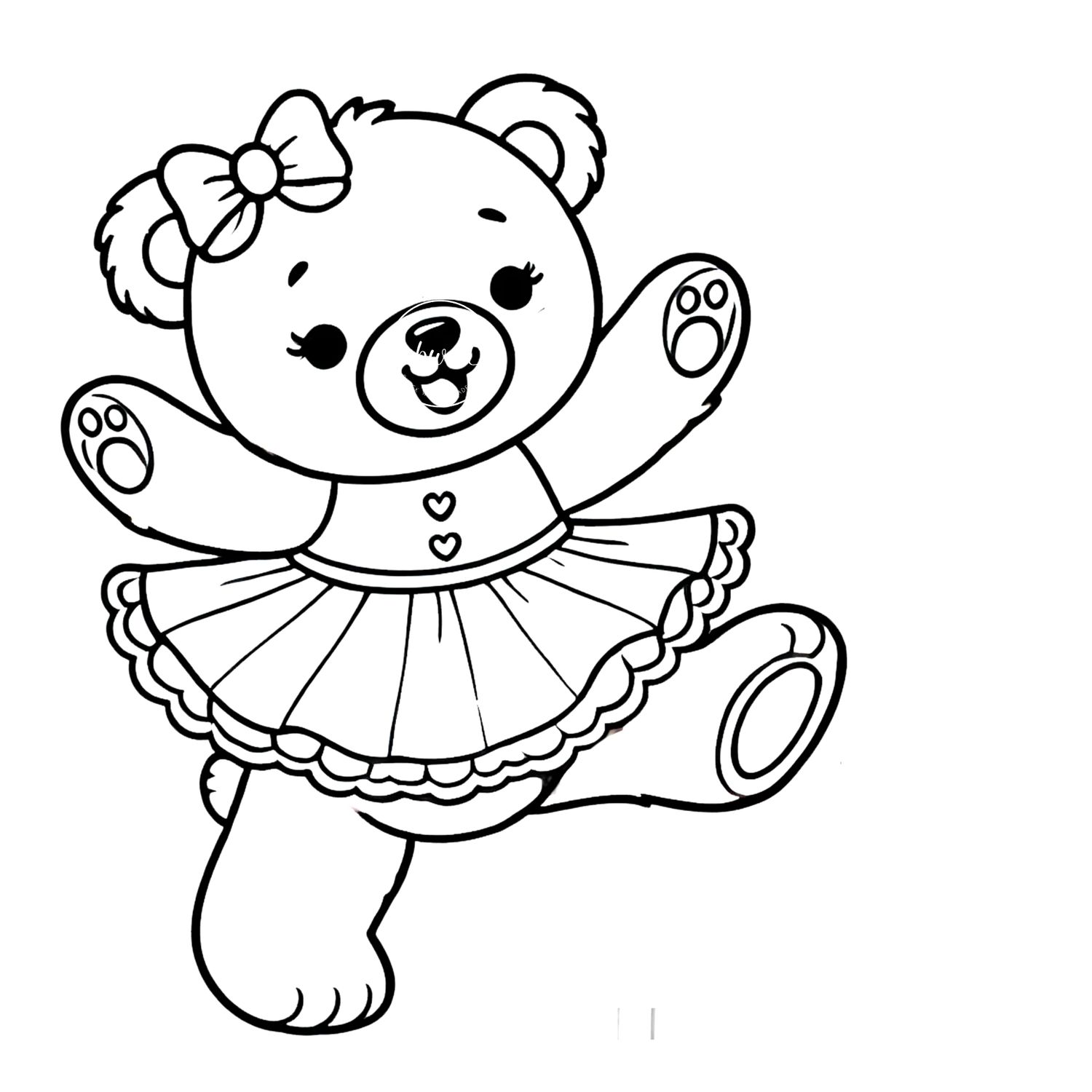 Coloring Poster A - Bear 25