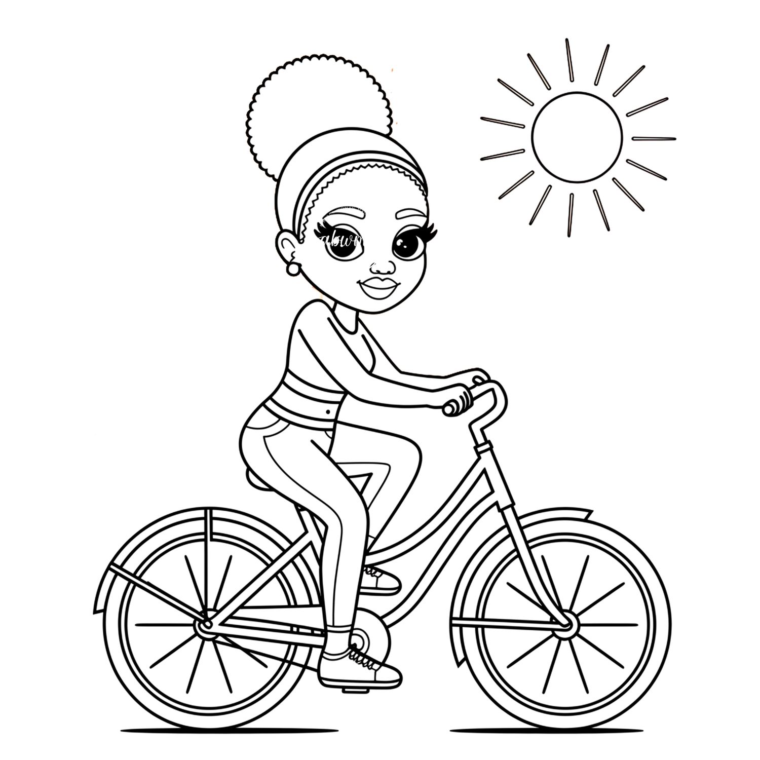 Coloring Poster A - Woman 420