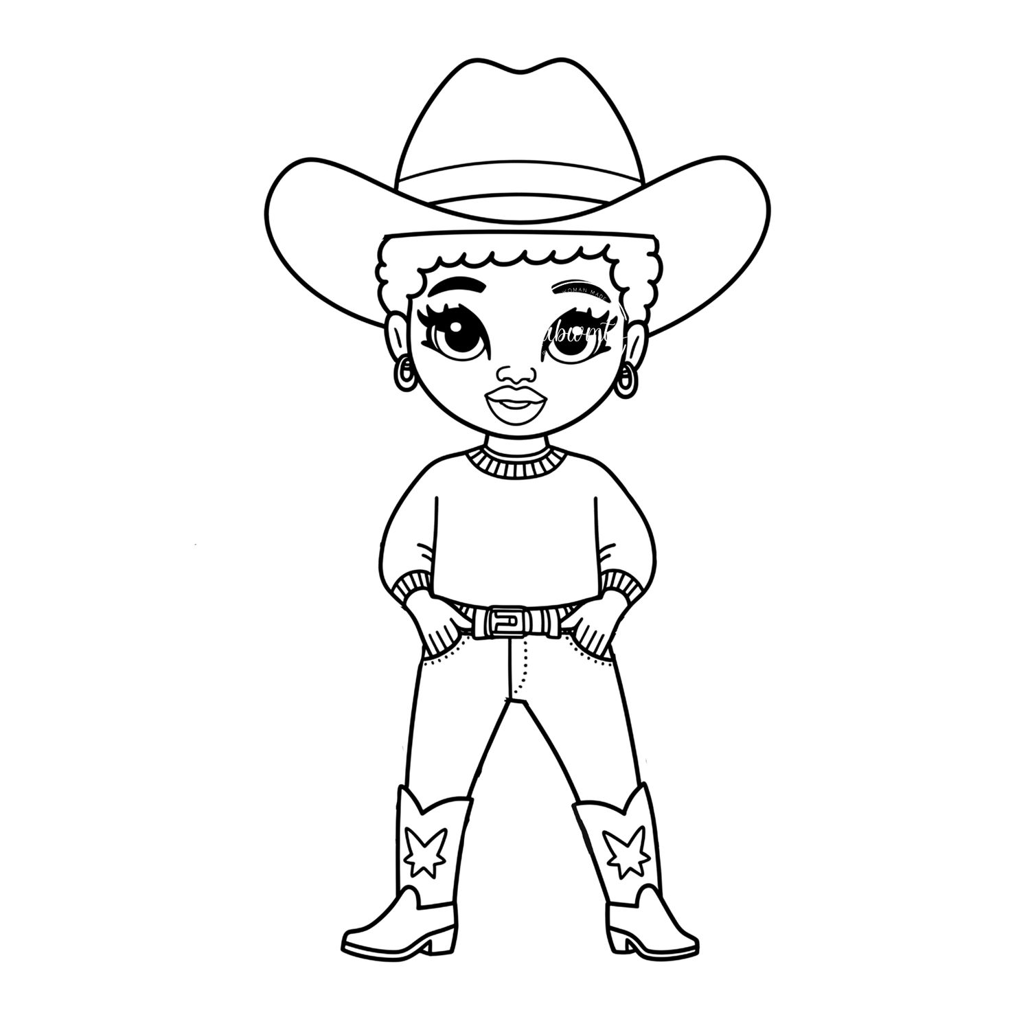 Coloring Poster A - Woman 426