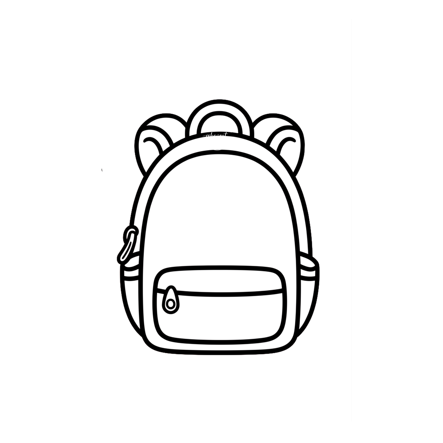 Coloring Poster B - Backpack 1