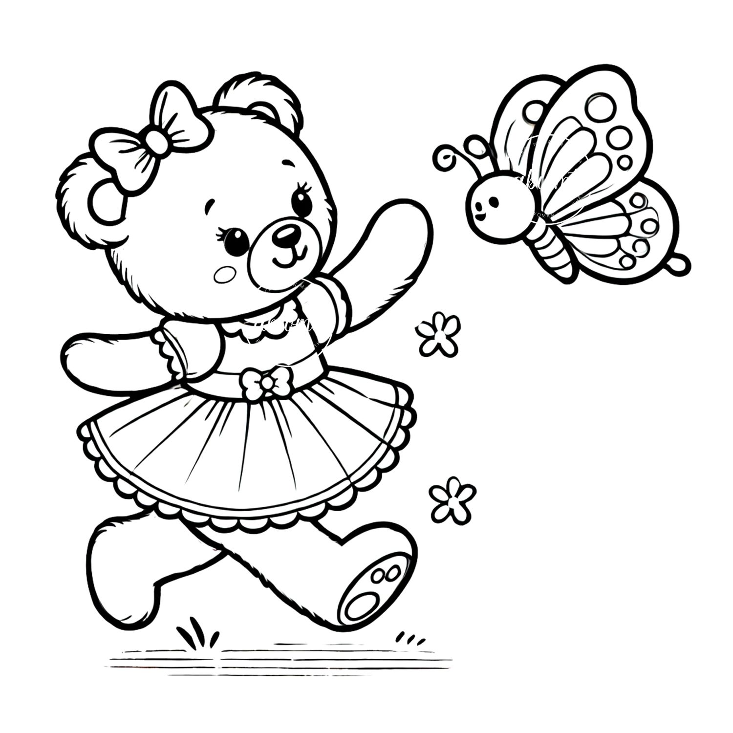 Coloring Poster A - Bear 7