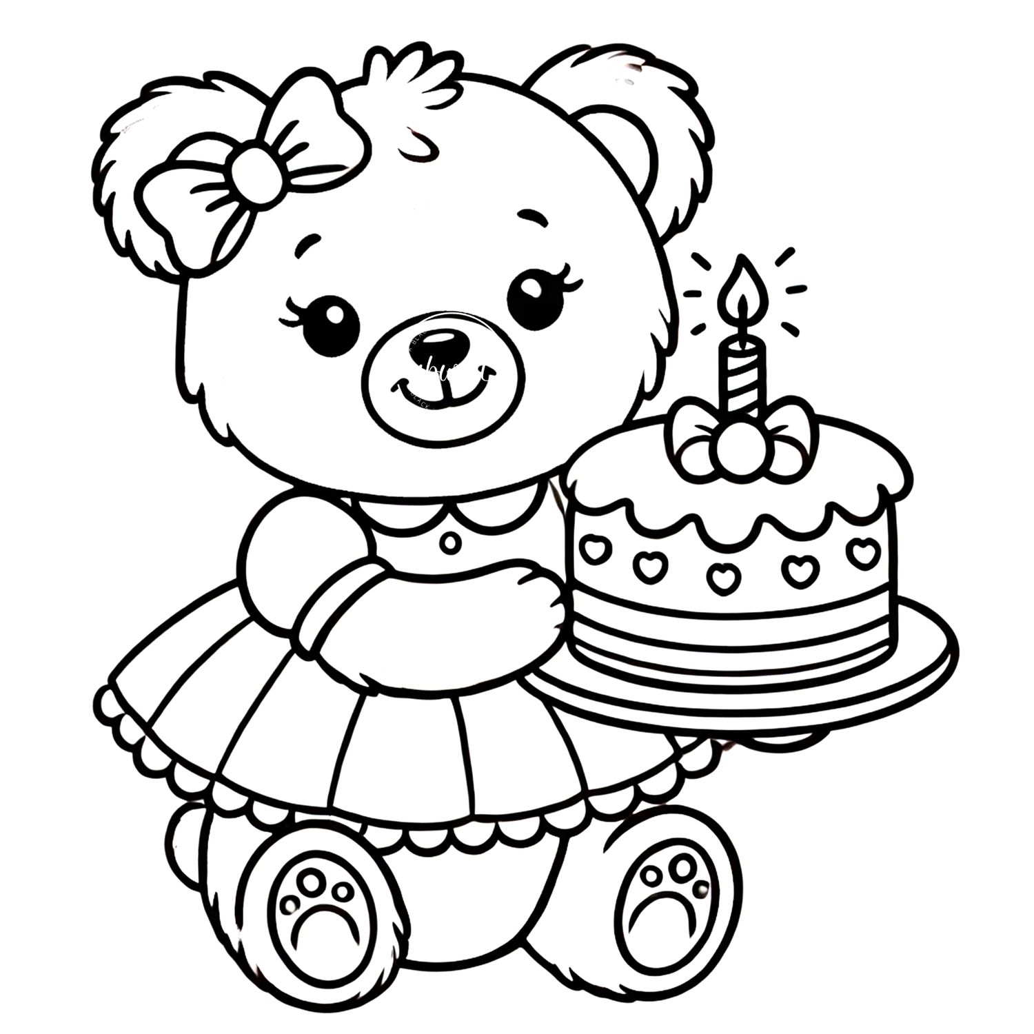 Coloring Poster A - Bear 13