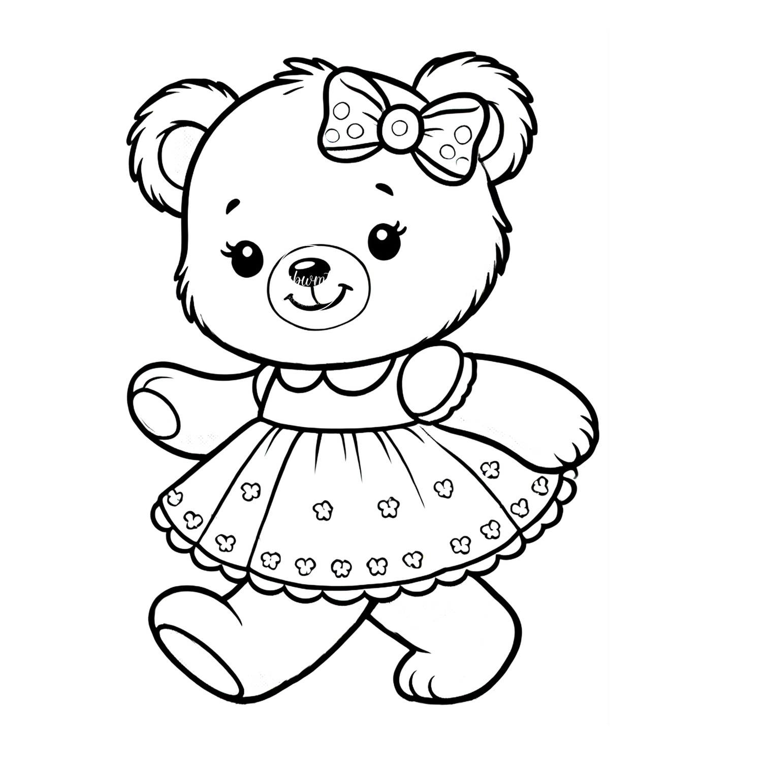 Coloring Poster A - Bear 20