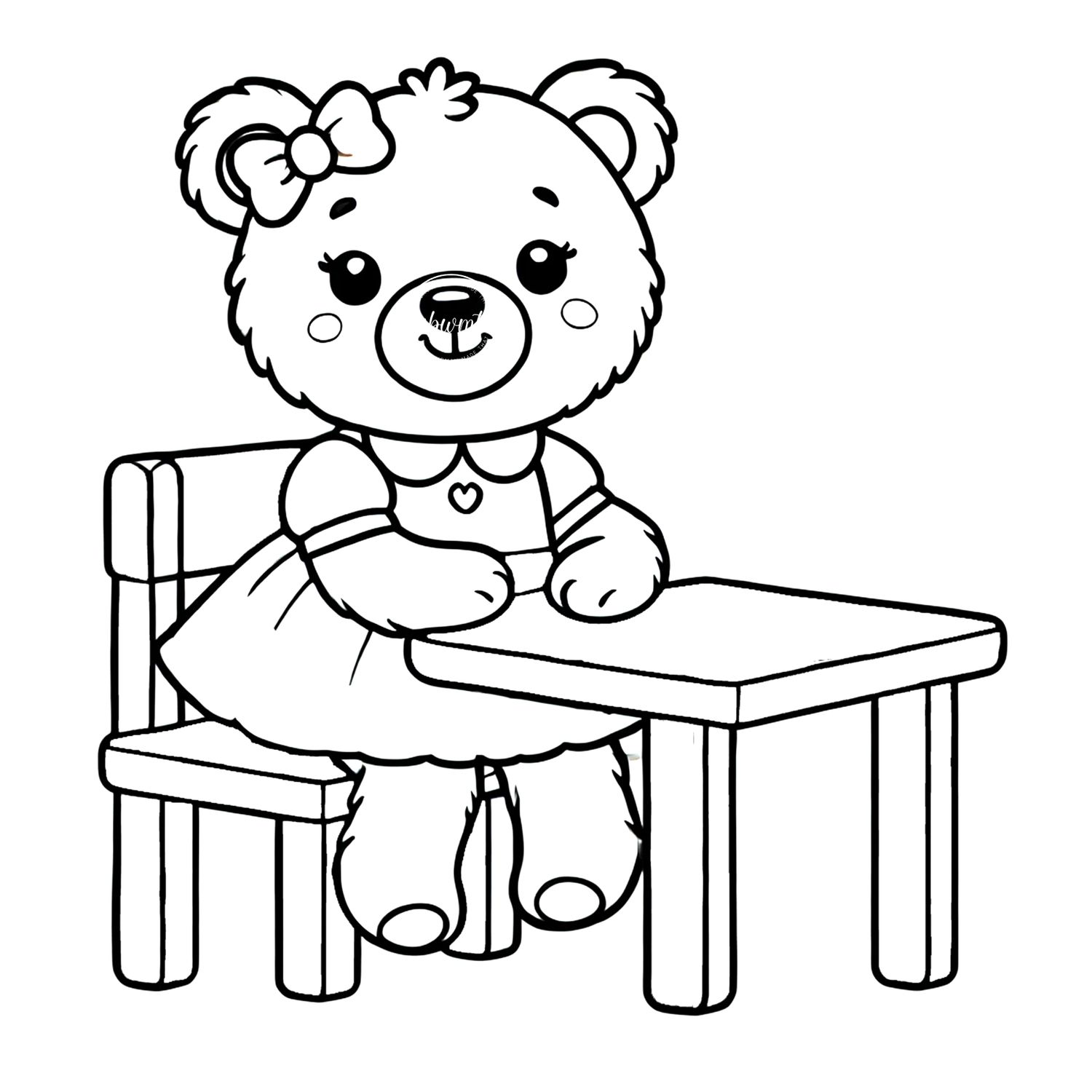 Coloring Poster A - Bear 21