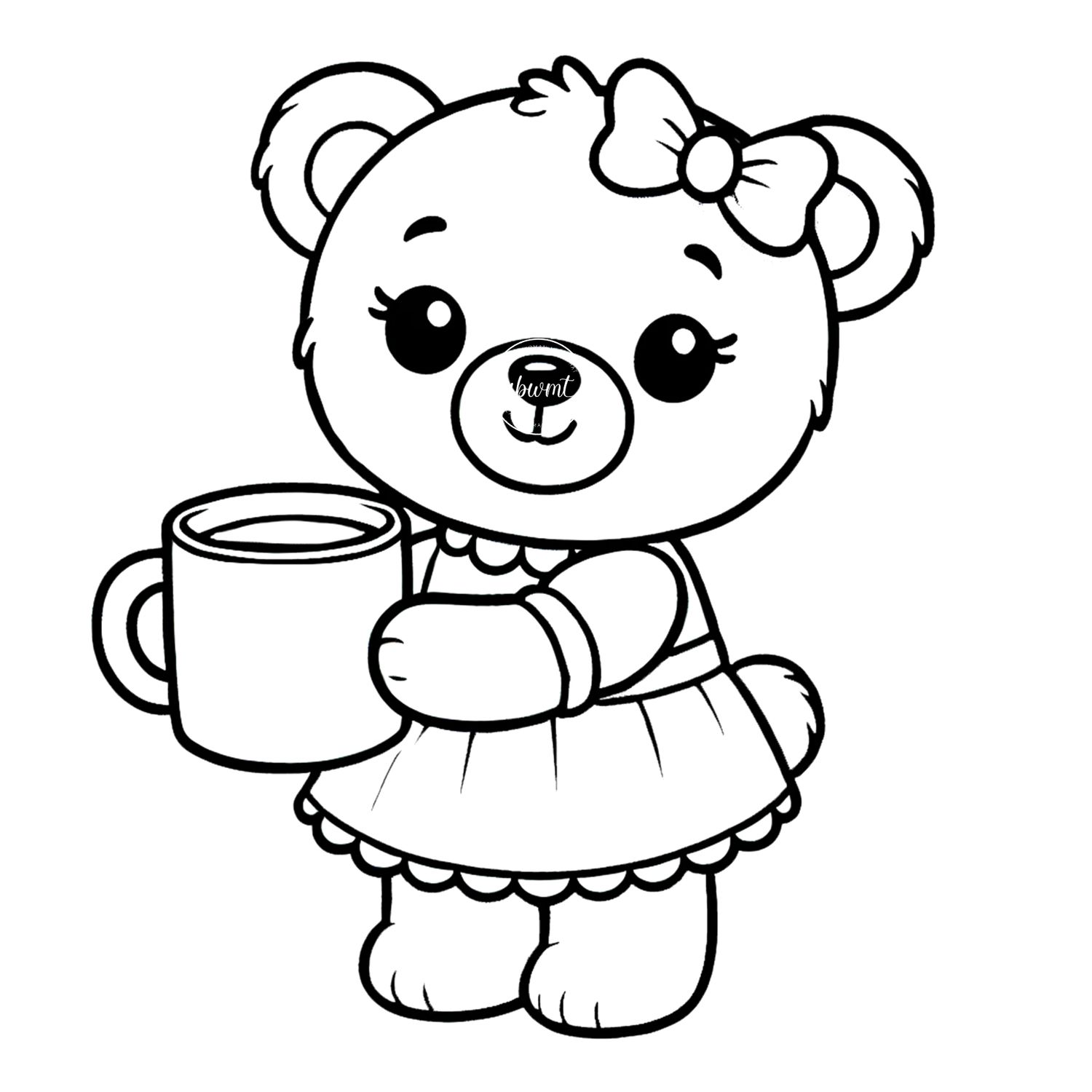 Coloring Poster A - Bear 28