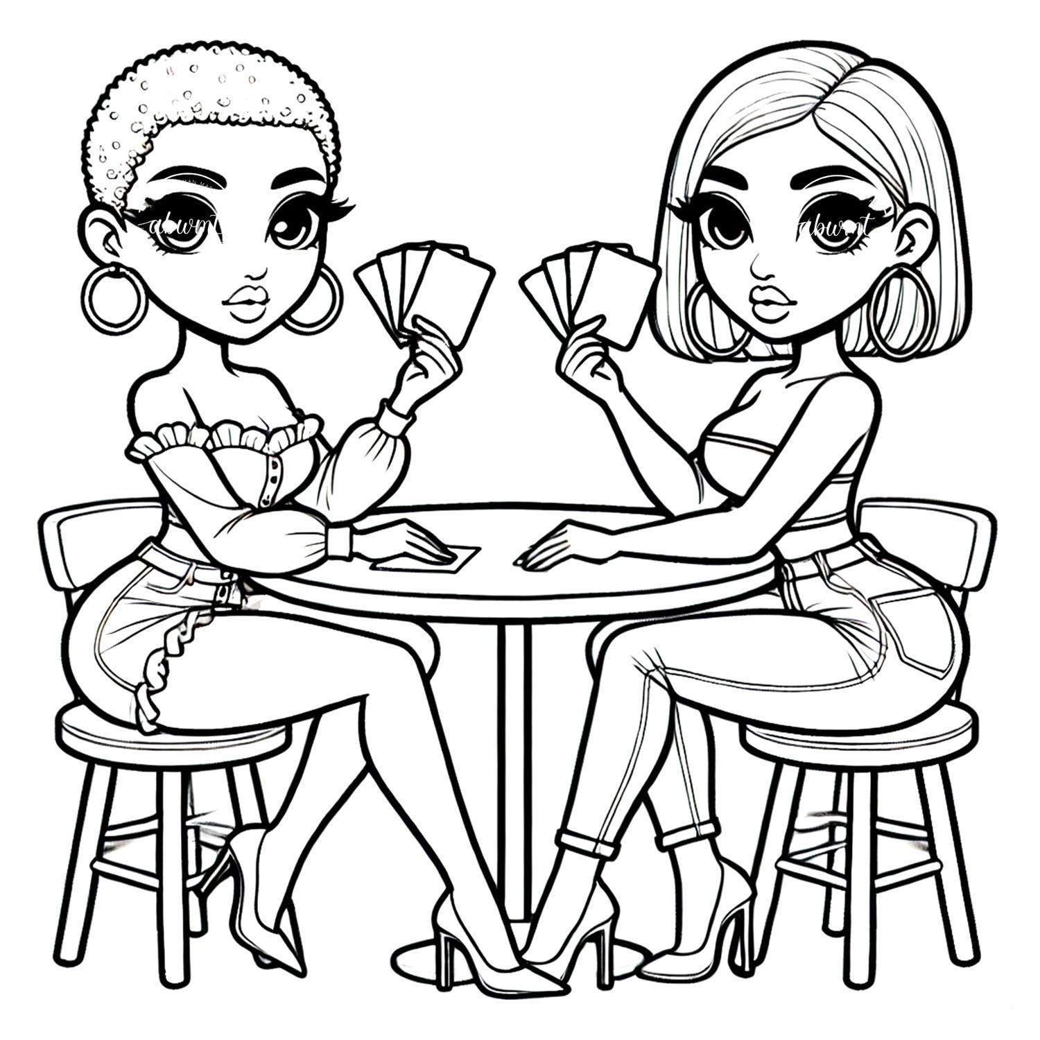 Coloring Poster A - Woman 75