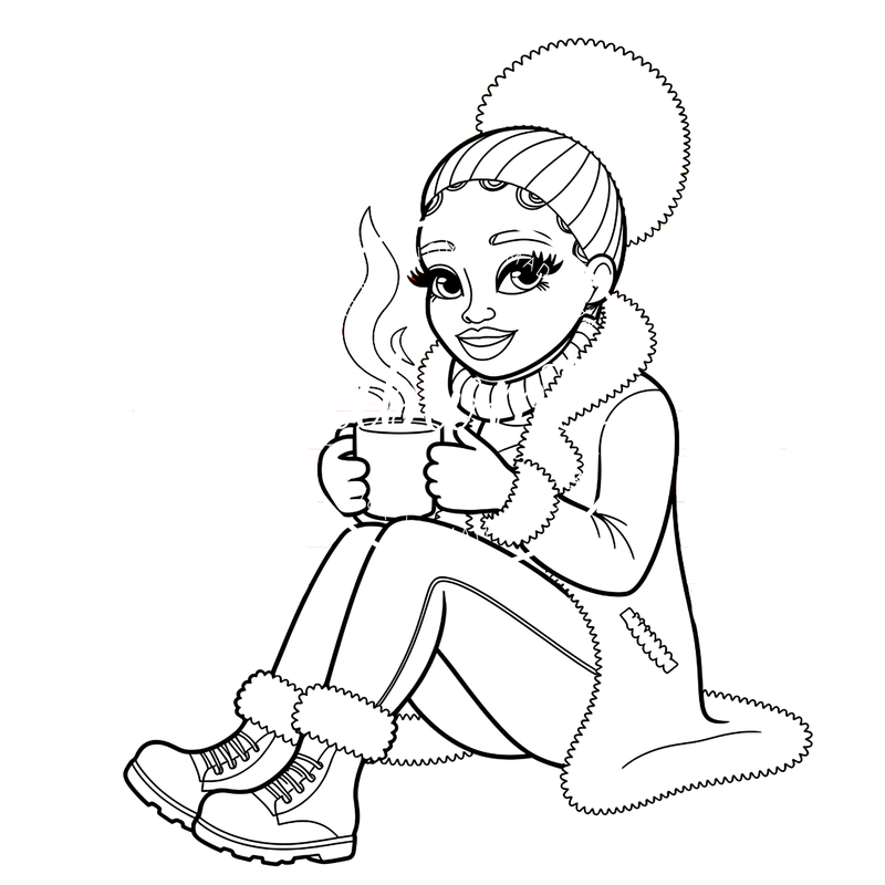 Coloring Poster A - Woman 416