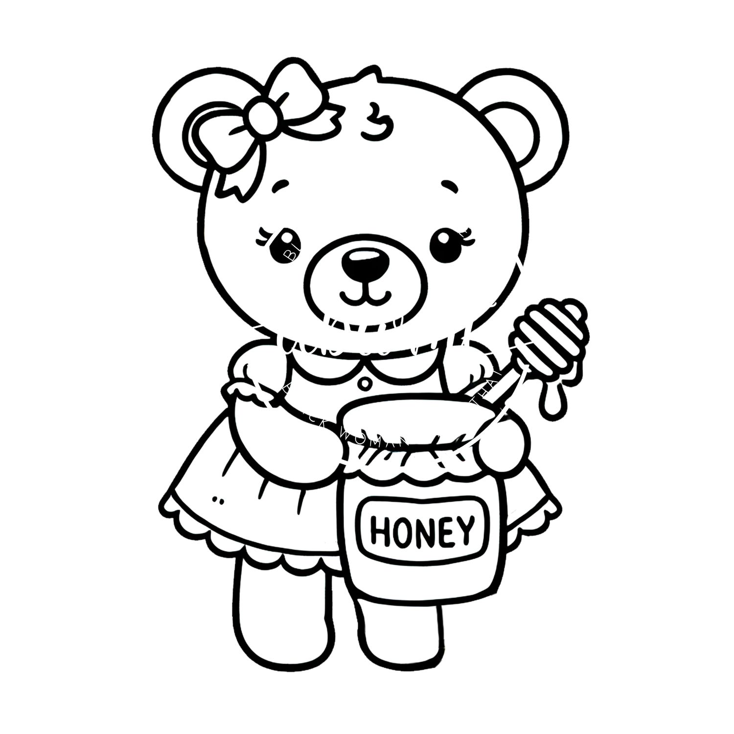 Coloring Poster A - Bear 8