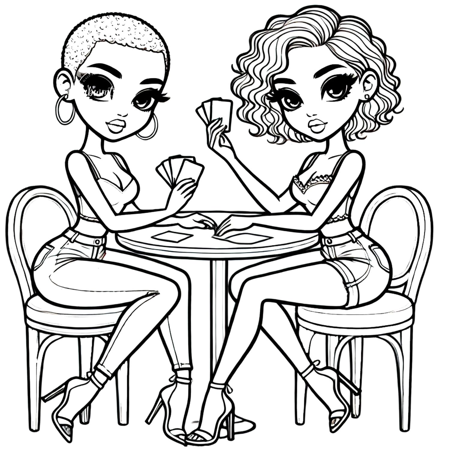 Coloring Poster A - Woman 74