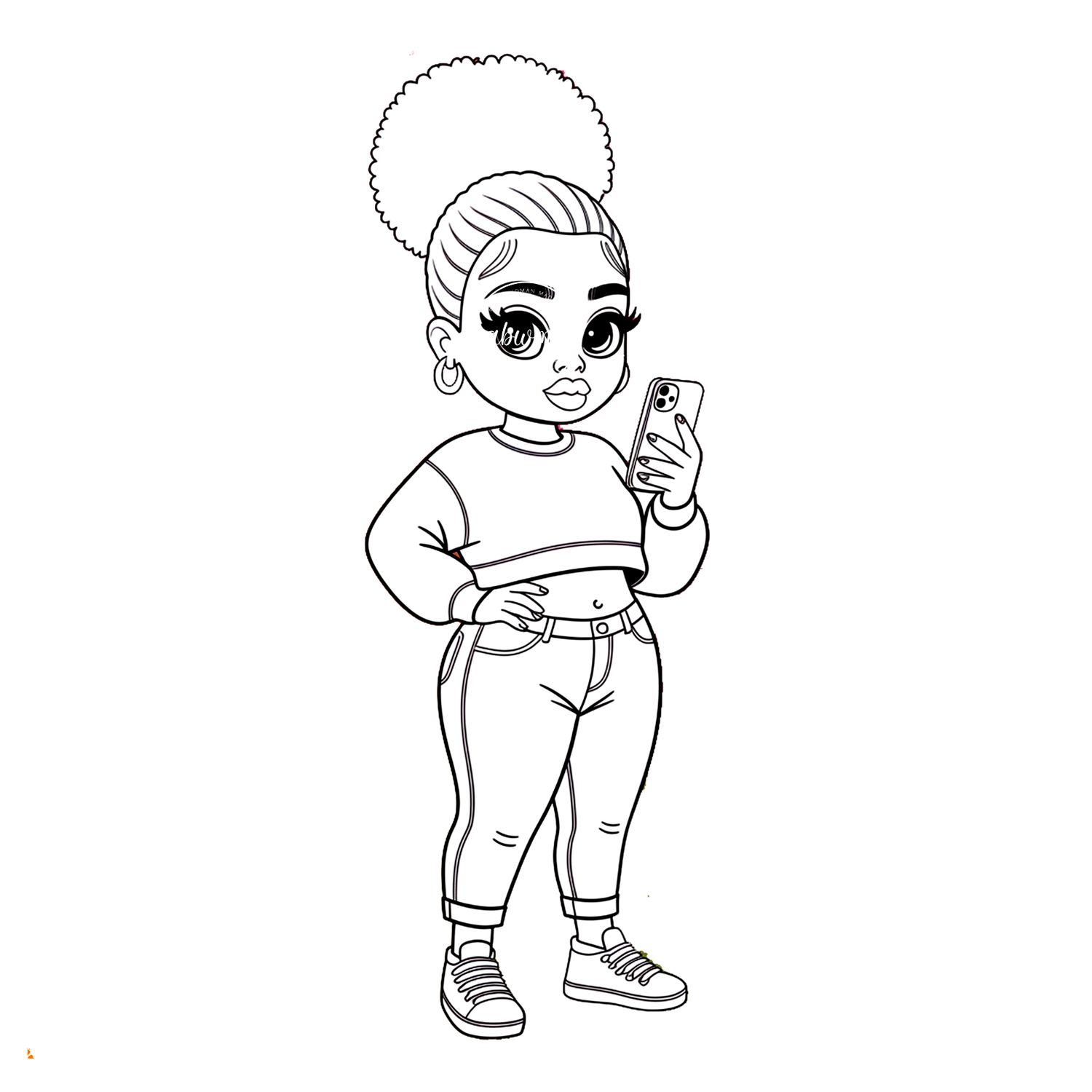 Coloring Poster A - Woman 406