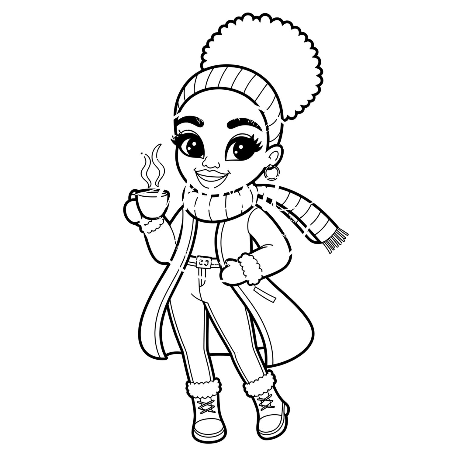 Coloring Poster A - Woman 415