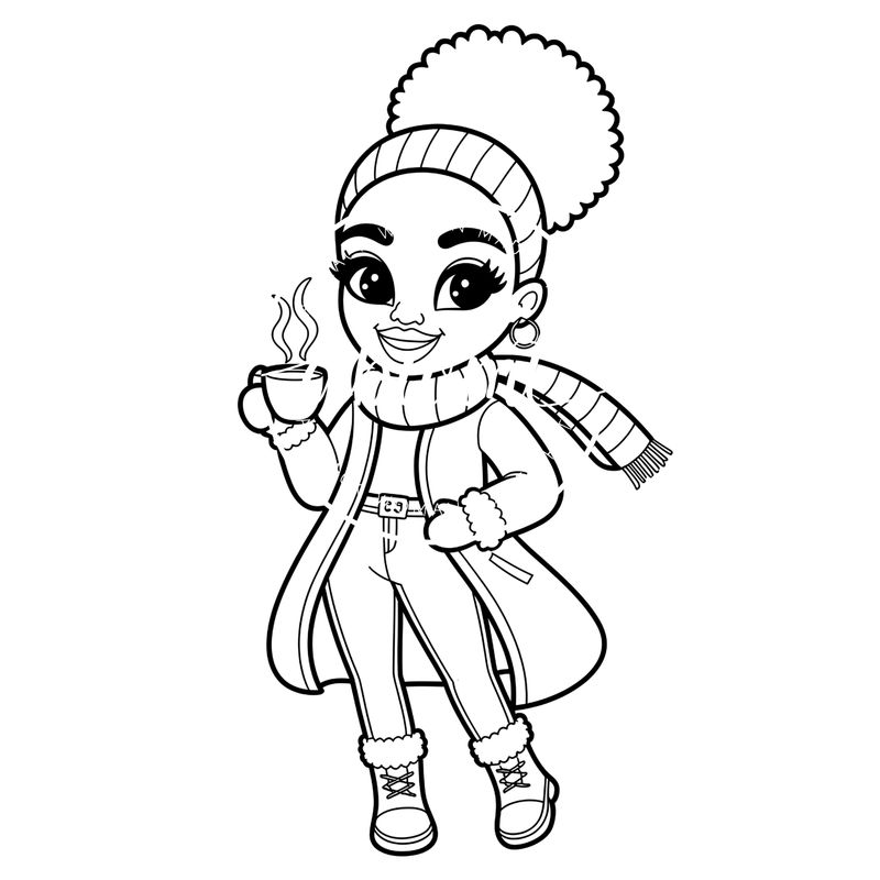 Coloring Poster A - Woman 415