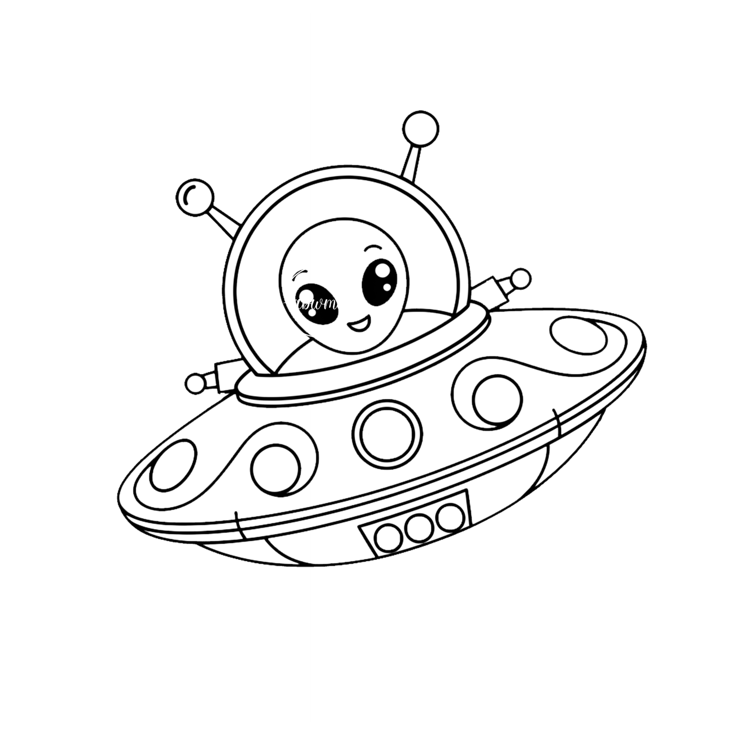 Coloring Poster B - Alien 1