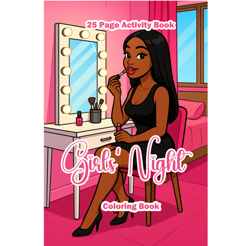 Digital Coloring Book - Girls&#39; Night