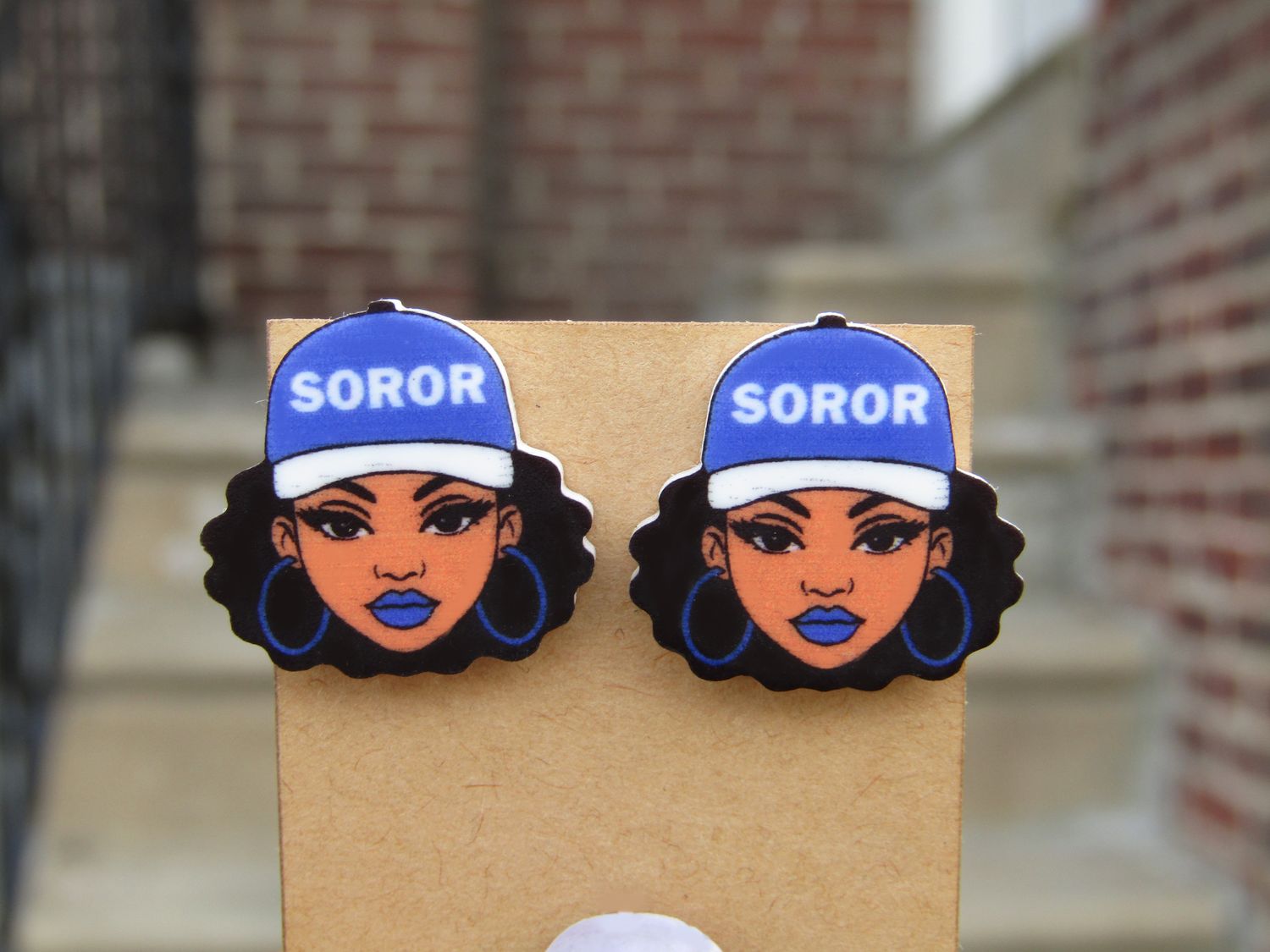 Sublimation Blanks - Soror 4 (Blue &amp; White)