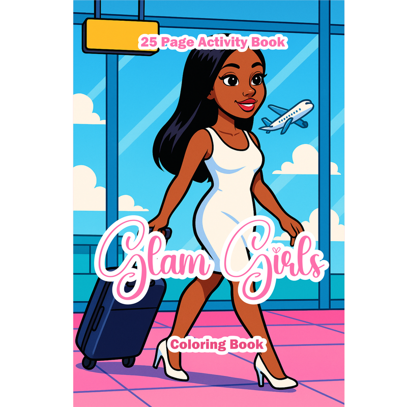 Digital Coloring Book - Glam Girls
