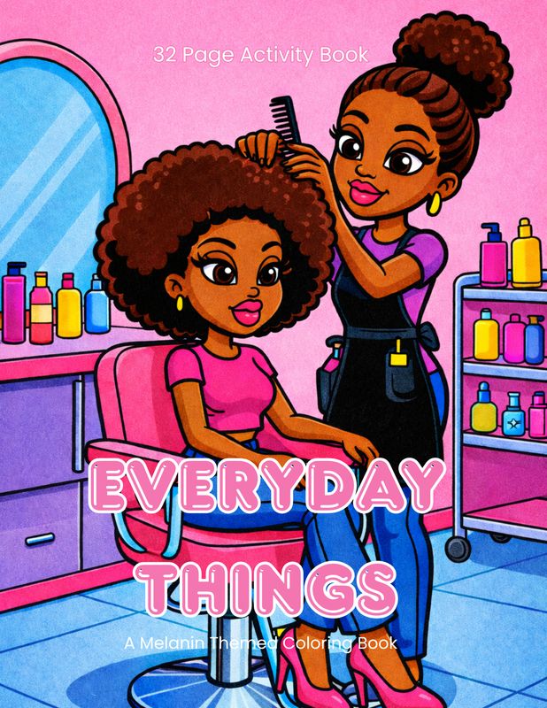 Coloring Book Manuscript - Everyday Things